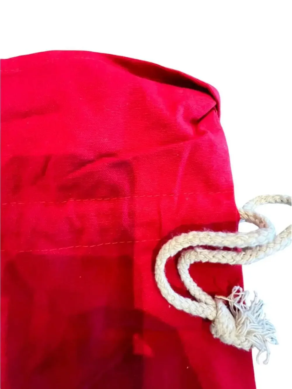 Big Santa Gift Sack Christmas Heavy Cotton Santa Gift Bag  12